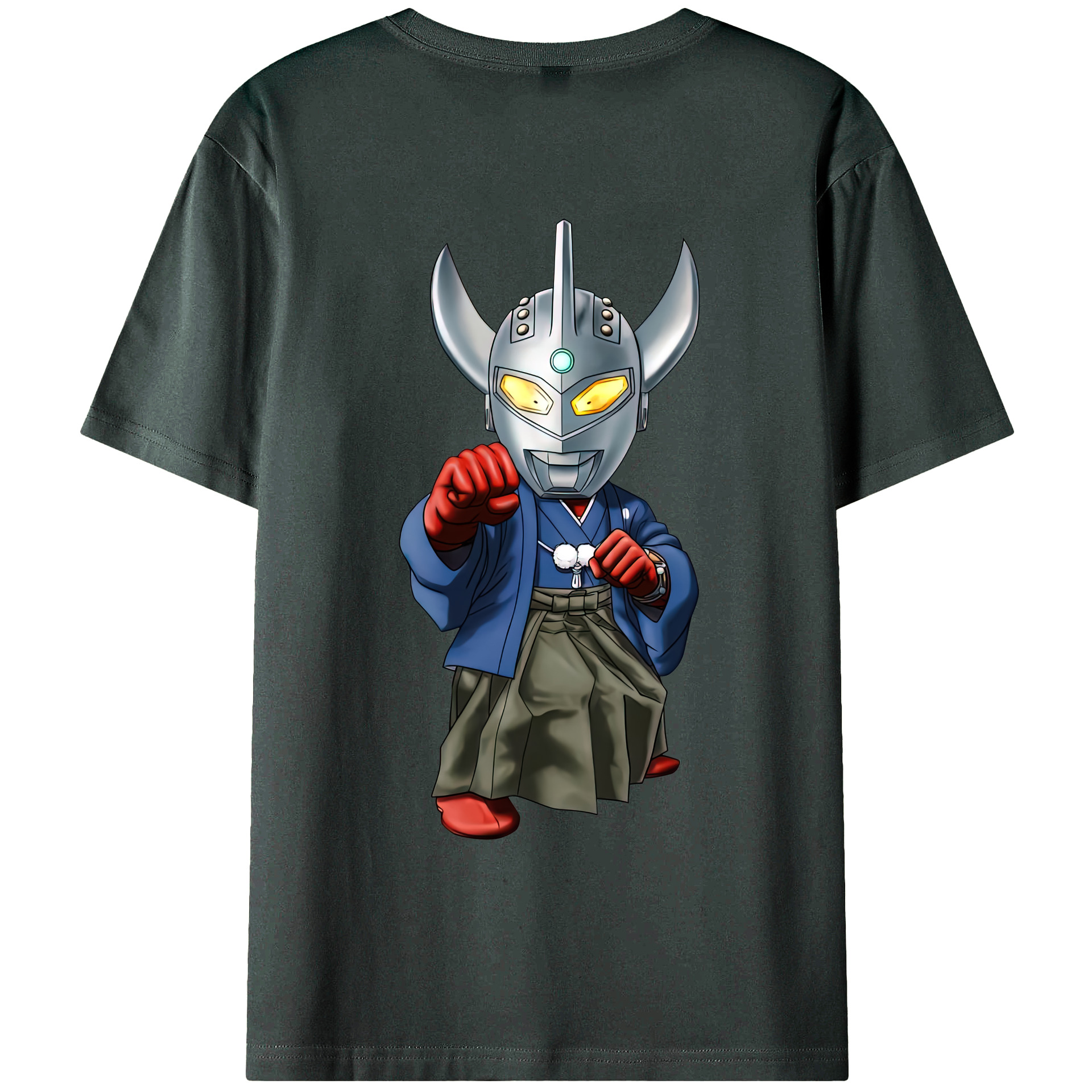 （画像用） ウルトラマン Ultraman 綿100％ メンズ半袖Tシャツ（バックプリント） 通気性